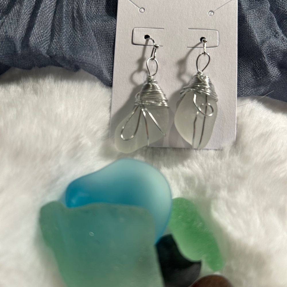 Genuine Sea Glass Earrings